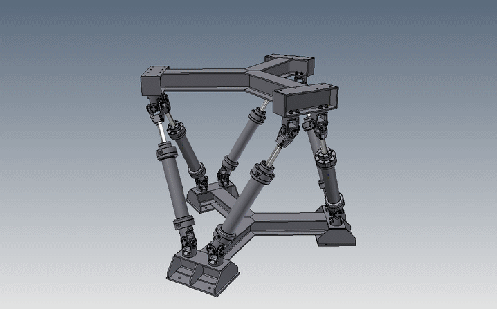 并联机器人octahedral-hexapod-mechanism-parallel-robot INV STP IGS STL